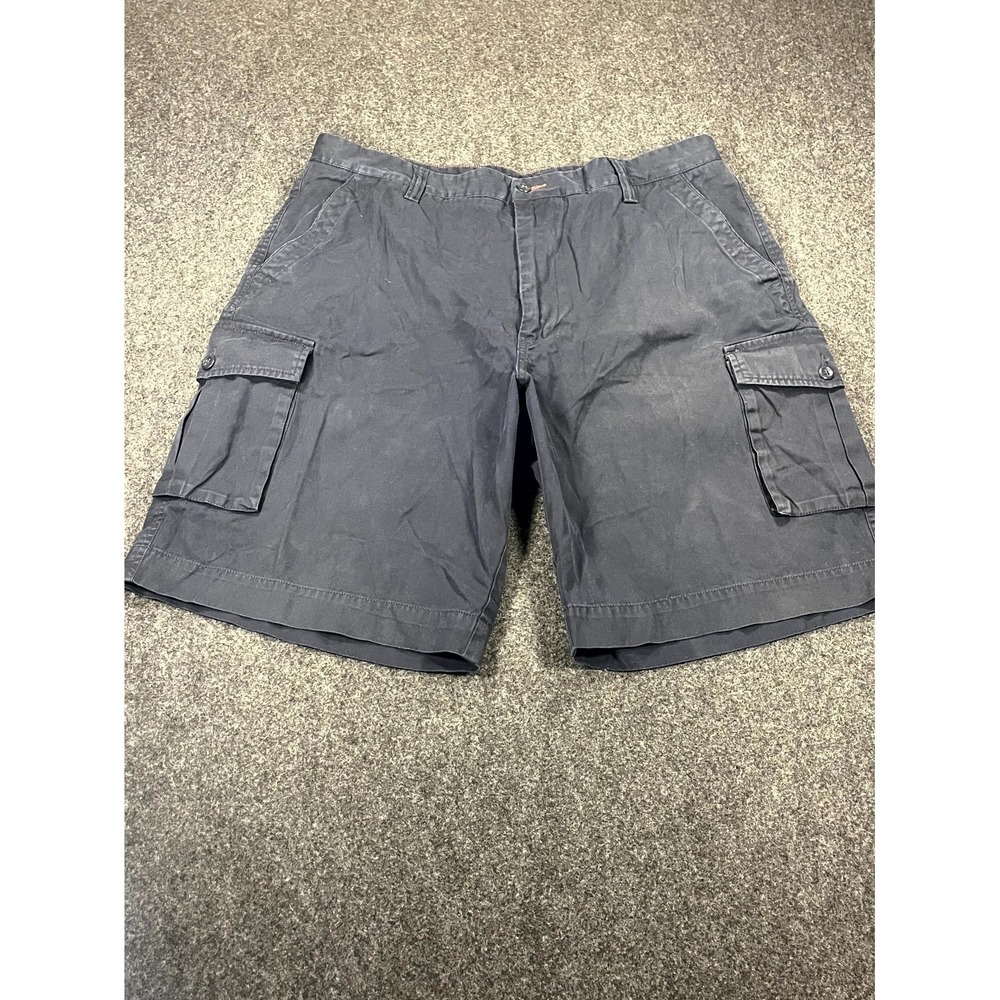 Austin Reed London Cargo Shorts Men 38W Navy Blue Cotton Mid Rise Utility Hiking